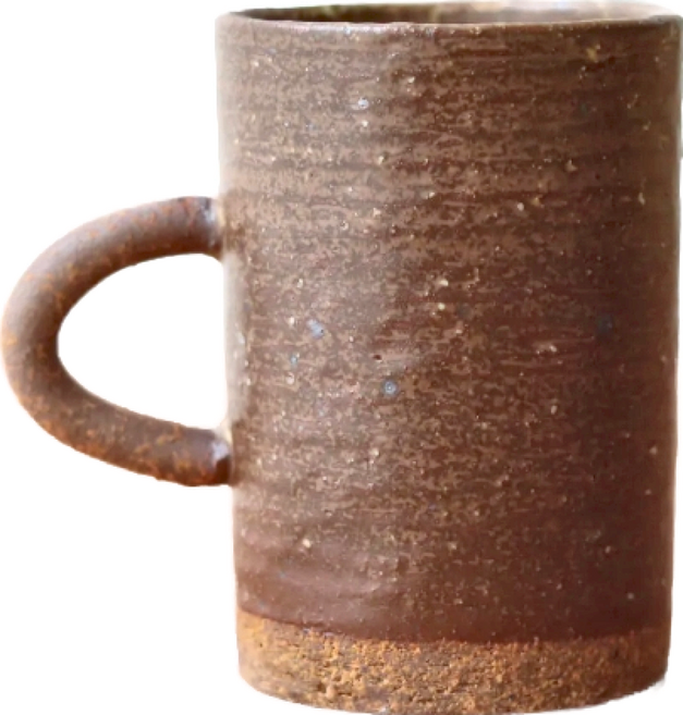 日本 美濃燒 直身馬克杯 直徑(7 x 10cm) 240ml, 啞光棕, 1個