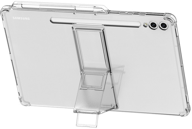 araree S Pen 收納 四段角度支架 Flexshield SP 保護殼, 透明, 1個