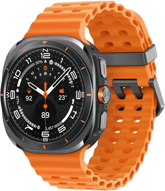 Samsung 三星 Galaxy Watch Ultra 2025 鈦金屬 智慧手錶 圓形的 1.5吋 LTE GPS + Cellular 鈦霧灰 48H Battery Wear OS L705F 手錶 + 充電器 及時心律監測 獨立通話 IP68