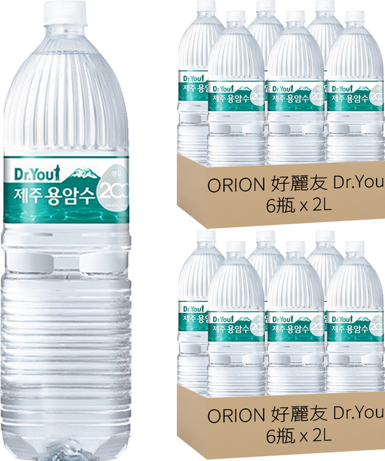 ORION 好麗友 Dr.You 濟州熔岩水, 2L, 12瓶