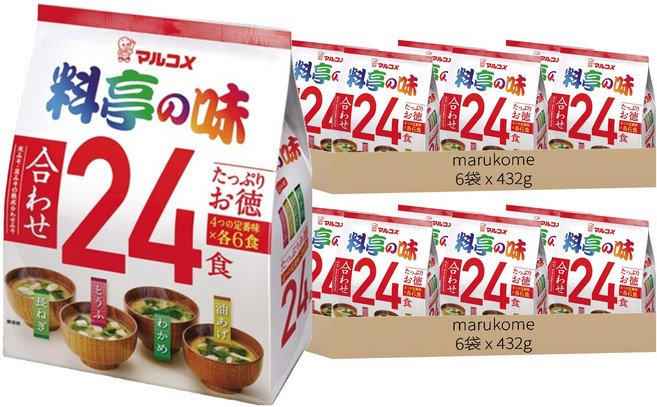 marukome 綜合味噌湯 24包, 432g, 12袋