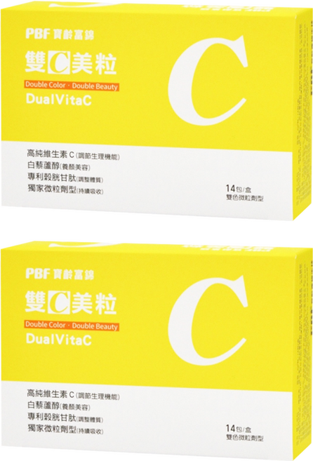 PBF 寶齡富錦 雙C美粒, 14包, 3g, 2盒