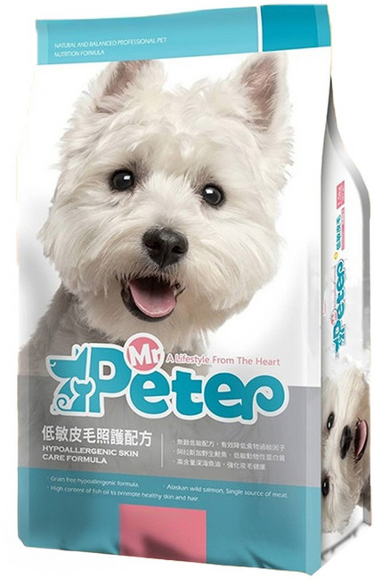 Mr.Peter 皮特先生 成犬低敏皮毛照護 乾飼料, 乾燥鮭魚, 7kg, 1袋