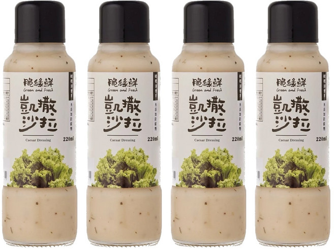KOKUMORI 穀盛 脆綠鮮沙拉 凱撒, 220ml, 4瓶