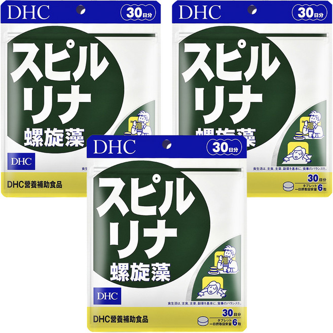 DHC 螺旋藻 30日份 台灣公司貨, 180顆, 310mg, 3包