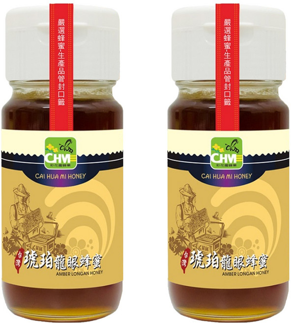 彩花蜜 台灣琥珀龍眼蜂蜜, 700g, 2瓶