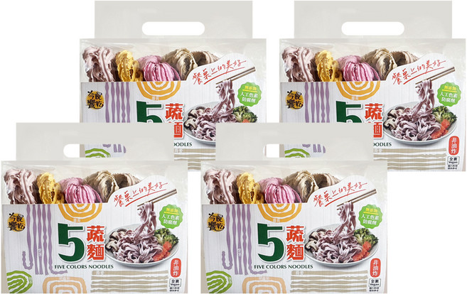 今晚饗吃 活力均衡五蔬麵, 400g, 4個