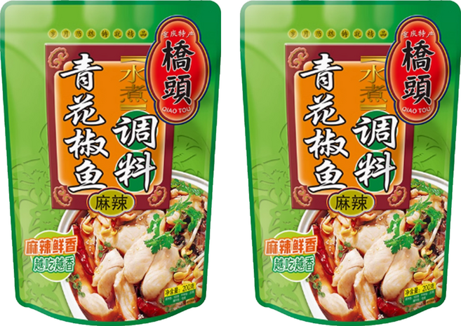 橋頭 青花椒魚調味料 麻辣, 200g, 2包