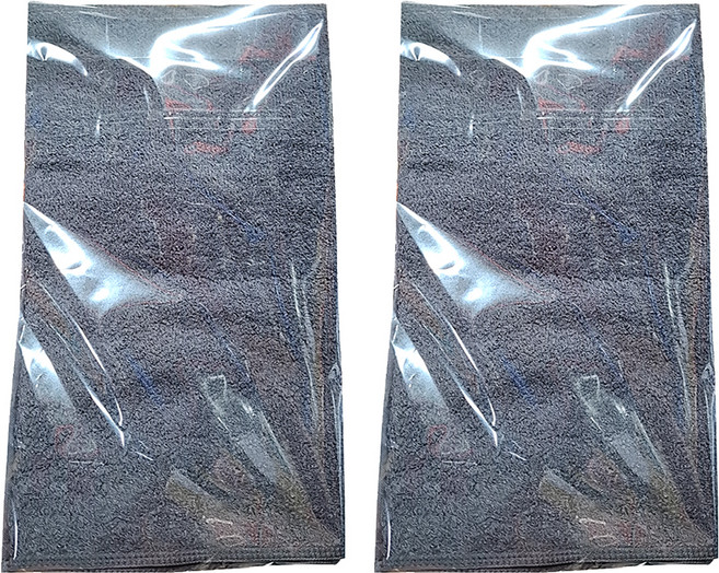 LIFE 來福牌 HS0526簡單素色毛巾 33 x 76cm 88g 棉紗, 深灰, 2條