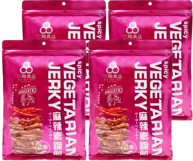 三陽食品 麻辣素蹄筋, 250g, 4包