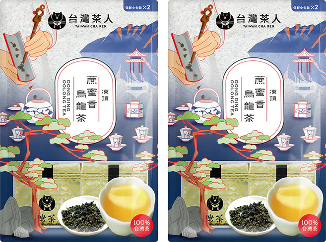 台灣茶人 100%台灣茶 凍頂蔗蜜香烏龍茶, 50g, 2包, 2袋