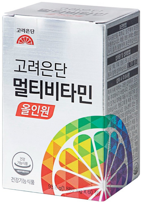 eundan 高麗銀丹 綜合維他命, 60錠, 1個