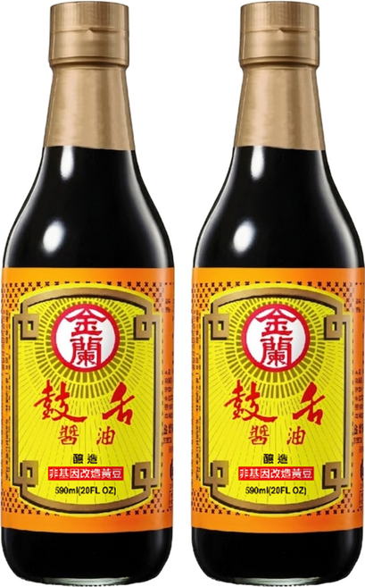 KIMLAN 金蘭 鼓舌醬油, 590ml, 2瓶
