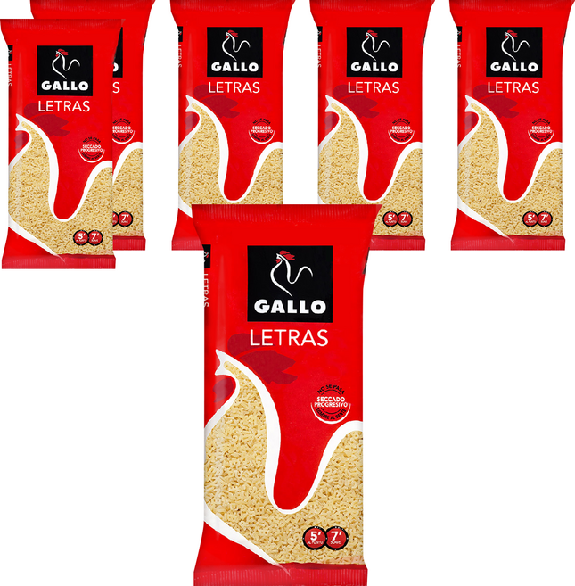西班牙 GALLO 公雞牌 字母造型麵LETRAS, 250g, 6包