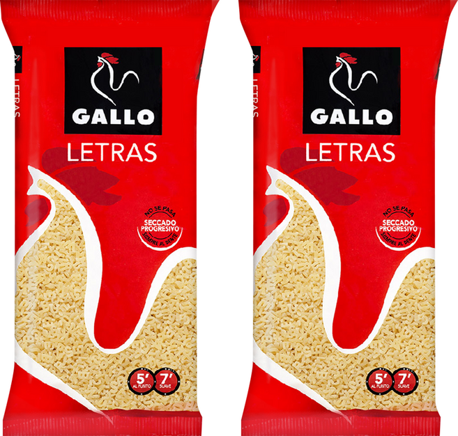 西班牙 GALLO 公雞牌 字母造型麵LETRAS, 250g, 2包