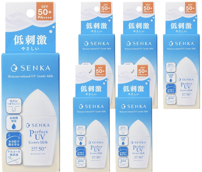 SENKA 專科 台灣公司貨 全效海洋友善防曬乳 SPF50+ PA++++, 40ml, 6條