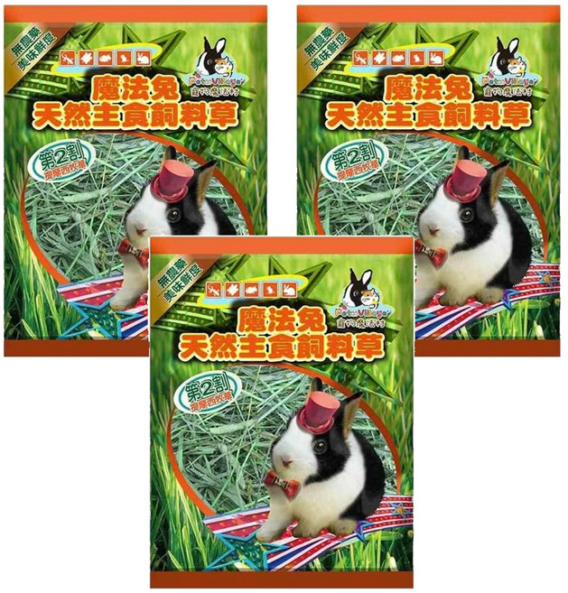Pet Village 魔法村 第2割美國特級提摩西牧草, 400g, 3包