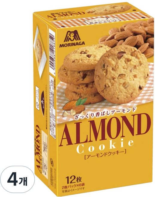 MORINAGA 森永 杏仁餅乾, 99.6g, 4個