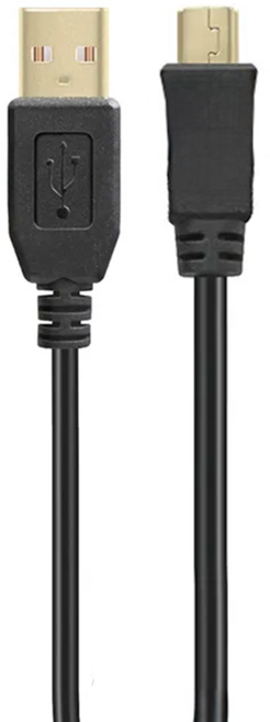 Cable USB 2.0傳輸線 A公-Micro5P, 3m, 黑色, 1條