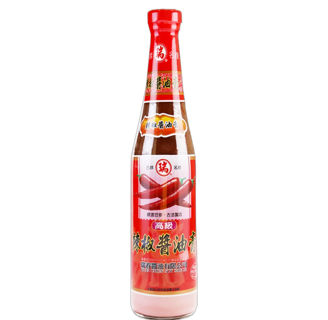 瑞春醬油 高級辣椒醬油膏 純素, 420ml, 1瓶