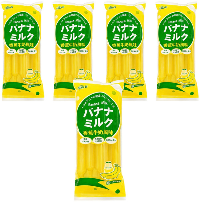 Chiao-E 巧益 巧益香蕉牛奶風味冰棒 6支, 5個, 85ml