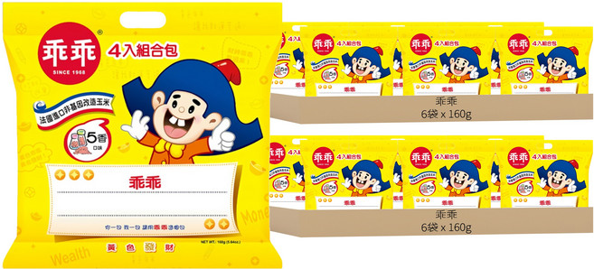 乖乖 玉米脆條 五香口味, 160g, 12袋