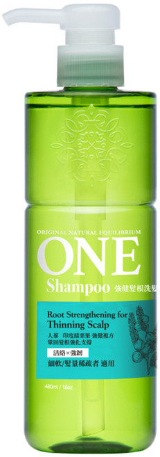 美琪 ONE 強健髮根洗髮精, 480ml, 1瓶