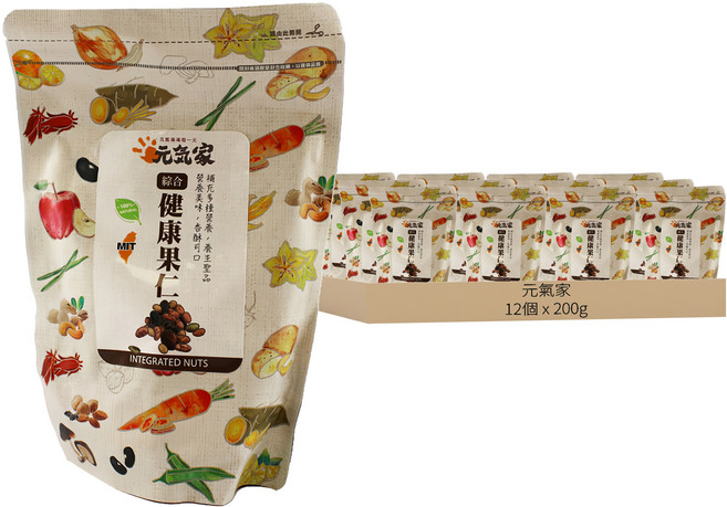 元氣家 綜合健康果仁, 12個, 200g