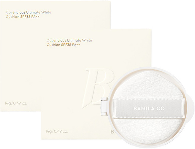 BANILA CO 芭妮蘭 Covericious超完美持久無瑕氣墊粉餅補充芯 14g, 2顆, 15 Pure