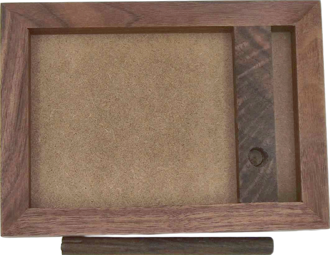 木製良品 實木相框, 胡桃木, 1個