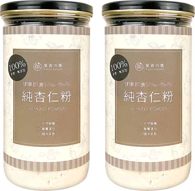 GreenMarket 菓青市集 杏仁粉, 300g, 2罐