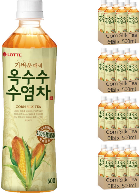 Corn Silk Tea 玉米鬚茶, 24個, 1個裝, 500ml