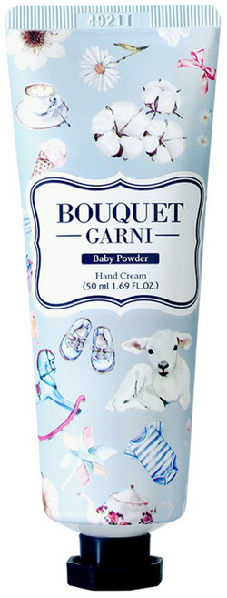 BOUQUET GARNI 香水護手霜 嬰兒爽身粉香, 50ml, 1條