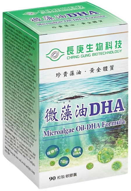 長庚生物科技 微藻油DHA, 90顆, 700mg, 1盒