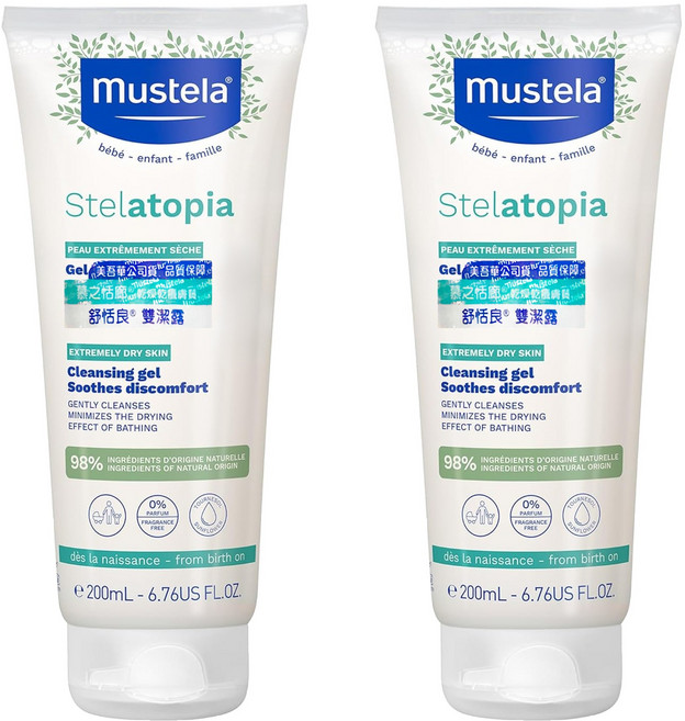 mustela 慕之恬廊 舒恬良雙潔露, 200ml, 2條