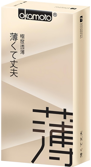 Okamoto 岡本 City Super Thin 透薄型保險套 闊度52mm, 1盒, 10入