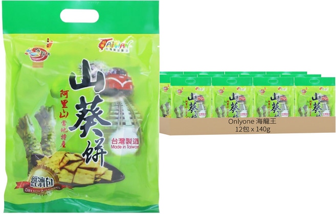 Onlyone 海龍王 山葵風味餅, 140g, 12包
