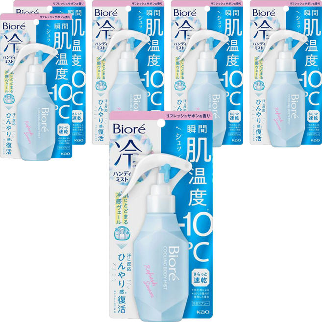 Biore 蜜妮 台灣公司貨 瞬感急凍噴霧, 6瓶, 120ml