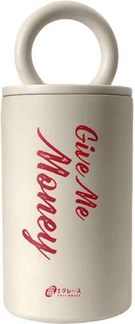 FUJI-GRACE 富士雅麗 304不鏽鋼隨行凱瑞杯 FJ-962, 豆乳白, 1個, 350ml