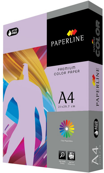 PAPERLINE 彩色影印紙 PL185 淺紫色 80磅, A4, 500張