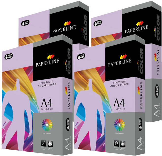 PAPERLINE 彩色影印紙 PL185 淺紫色 80磅, A4, 2000張
