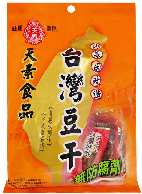 天素食品 台灣豆乾, 280g, 1袋