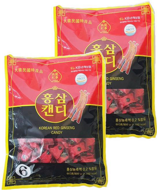 紅蔘糖, 2袋, 800g