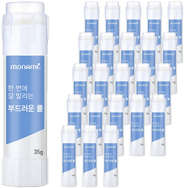 monAmi 一次塗抹順滑的膠水, 35g, 24個
