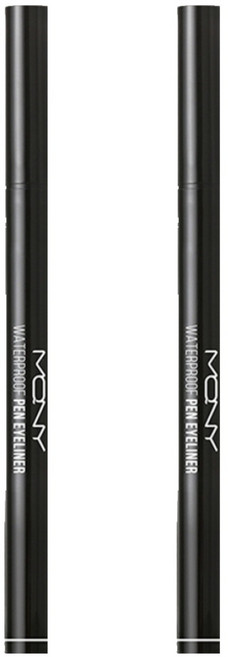 MACQUEEN NEWYORK 韓國原廠直供 防水眼線液筆 0.6g, Deep Black, 2支
