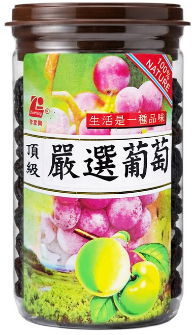 李家興 頂級葡萄乾 有籽, 300g, 1罐