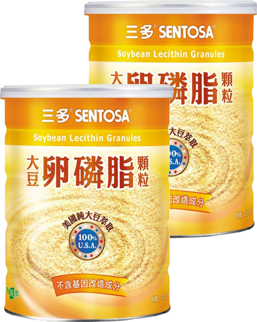 SENTOSA 三多 大豆卵磷脂顆粒 純素, 300g, 2罐