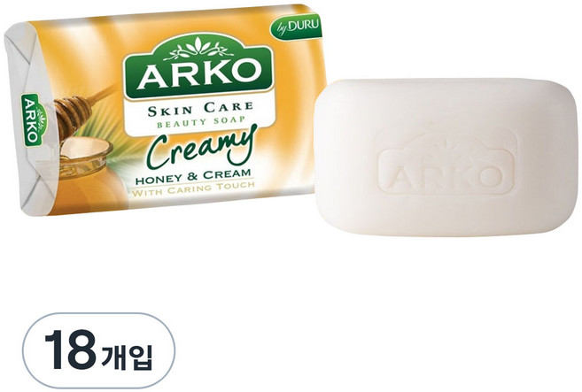 DURU Gourmet 土耳其 Arko 香氛奶油潔膚皂 蜂蜜奶油, 90g, 18入