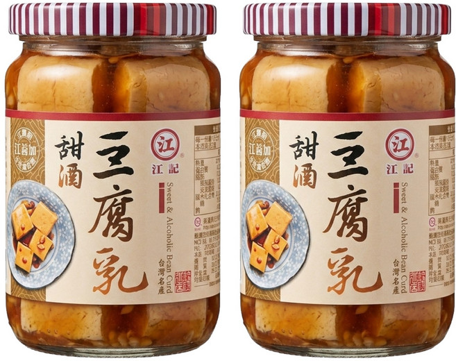 江記 甜酒豆腐乳, 380g, 2罐