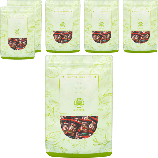 GreenMarket 菓青市集 黑糖話梅糖, 230g, 6包